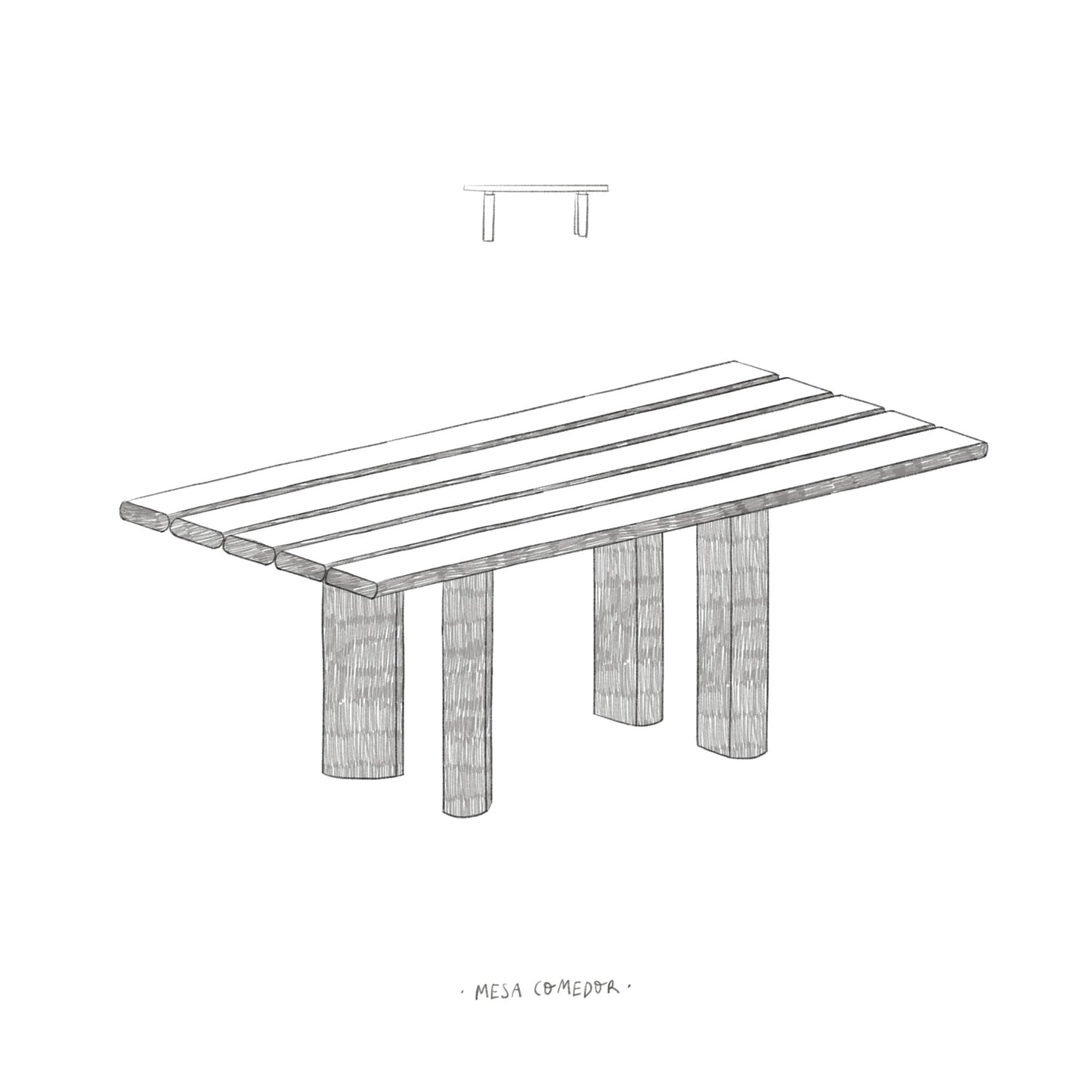 Mesa comedor Negra