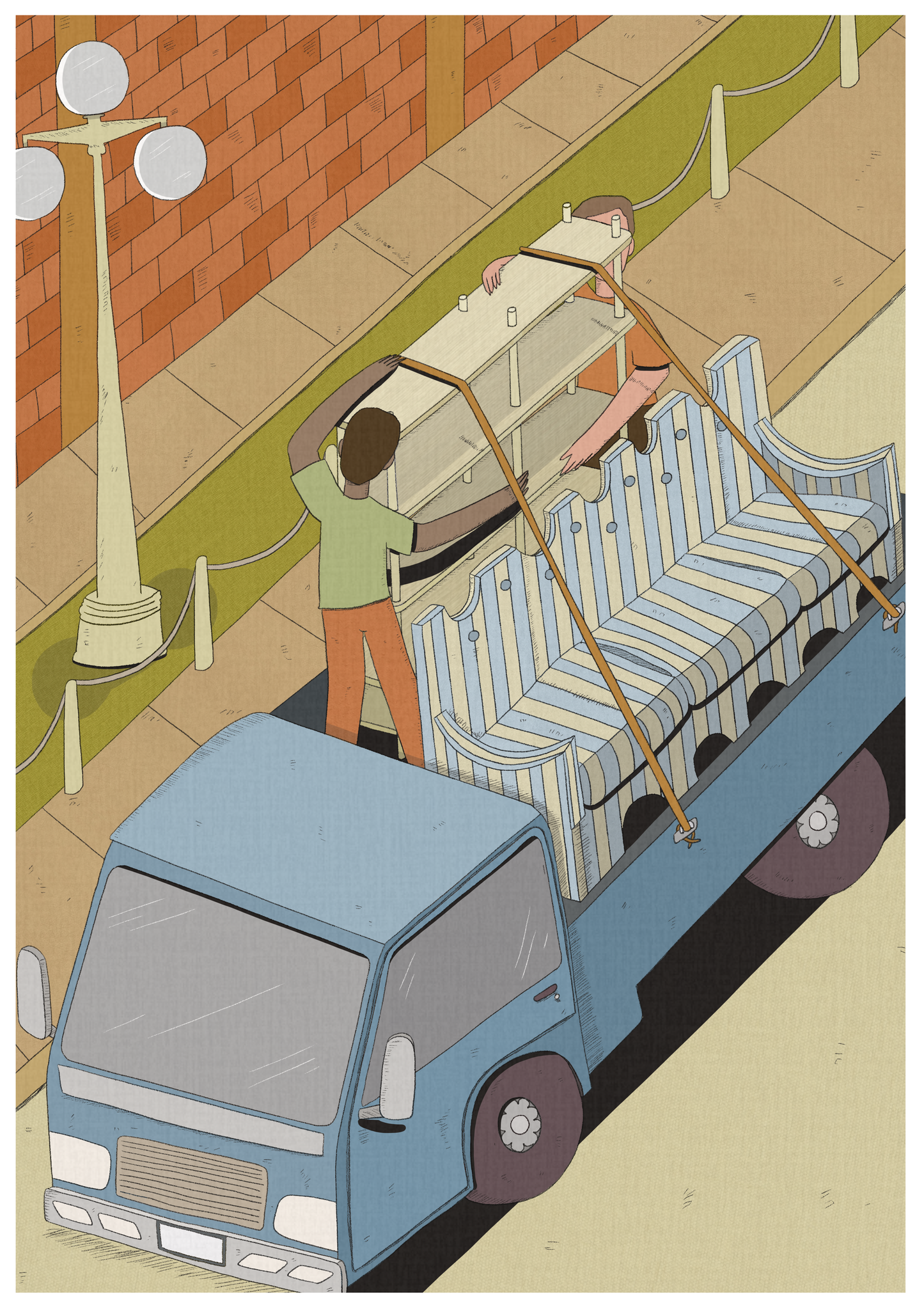 Moviendo muebles - CAMIÓN 33x47